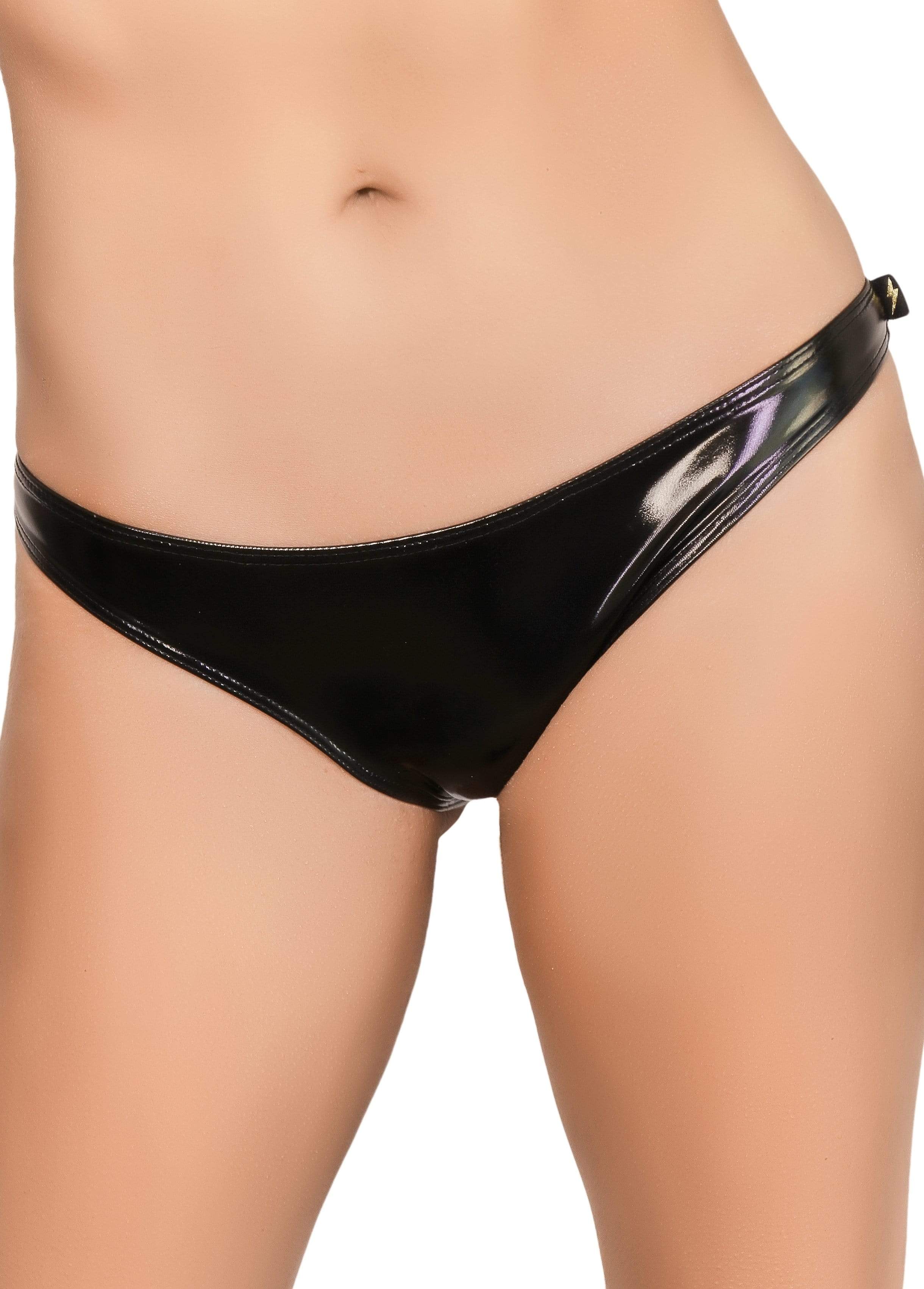Heroine Liquid Scanty Pants - Black - Cleo the Hurricane - PoleActive