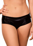 Cleo the Hurricane Shorts Metallic Black Hot Pants