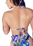 Cleo the Hurricane Tops Galaxy String Bikini Top