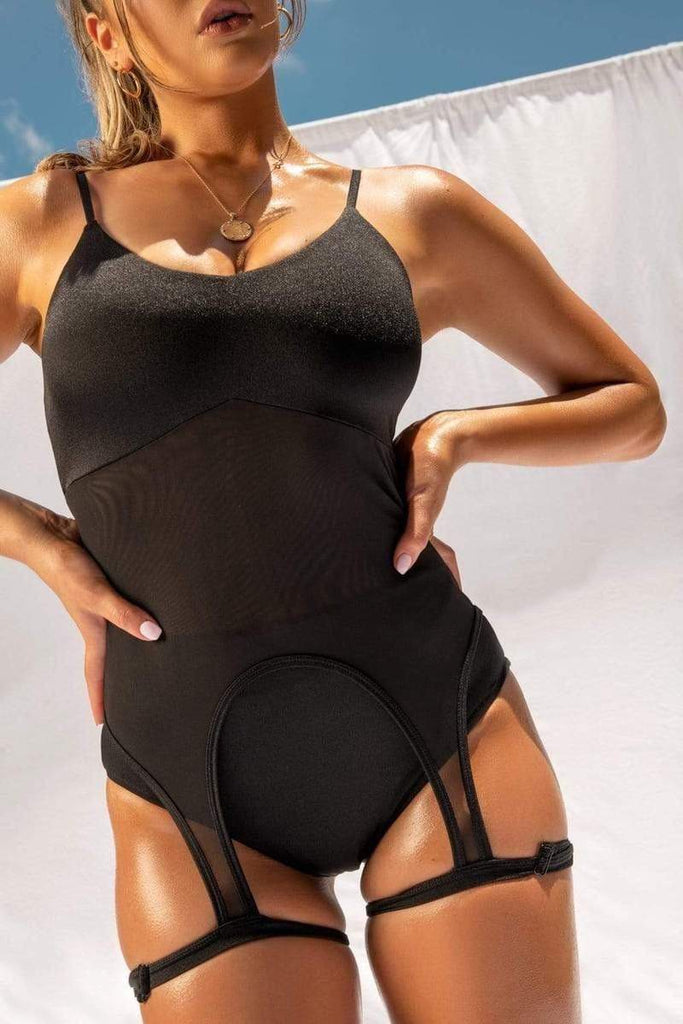 Heavenly Mama Garter Bodysuit- 2XS ONLY PoleActive Heavenly Mama Garter Bodysuit- 2XS ONLY PoleActive