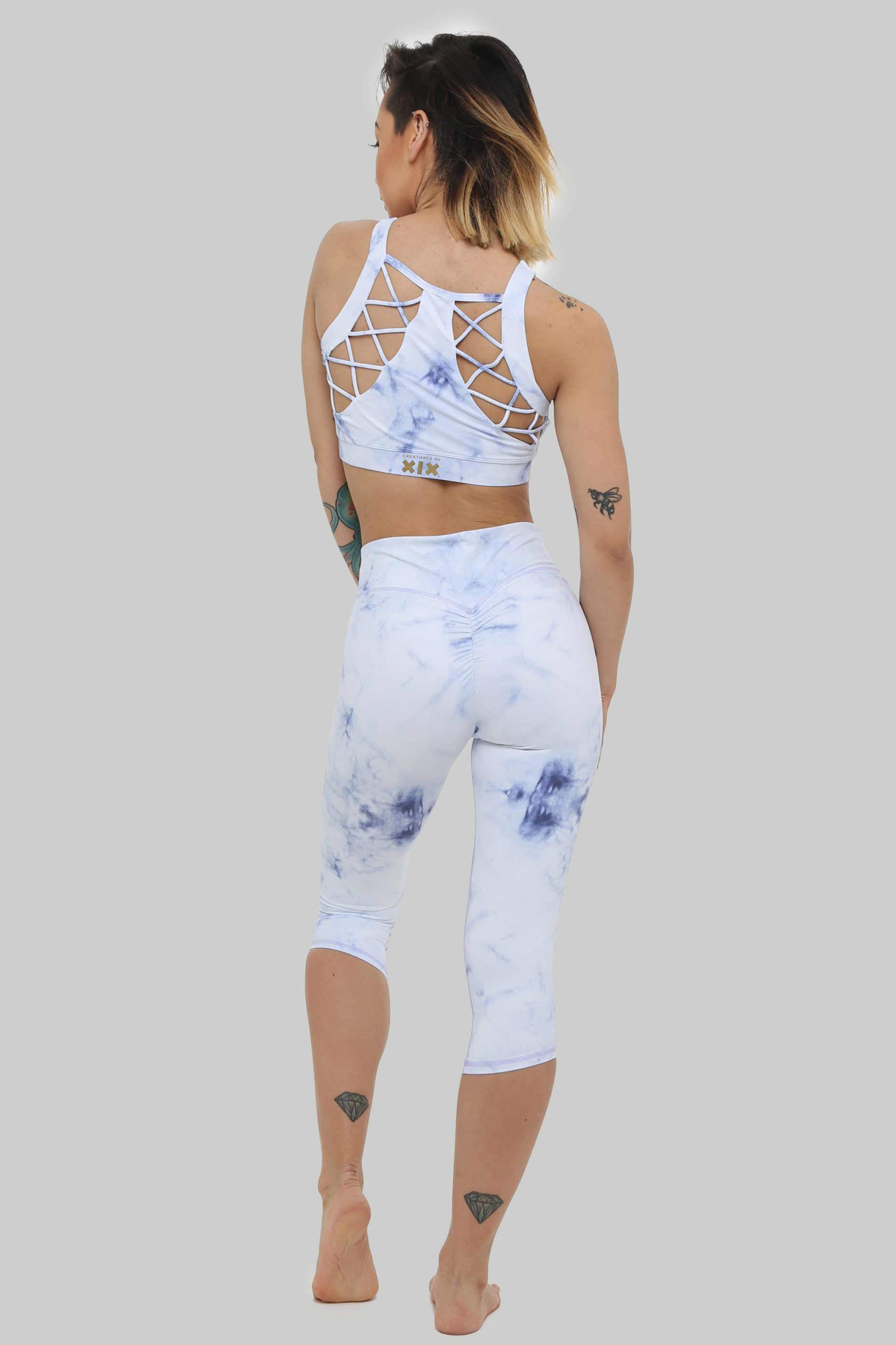 Capri Frosted Marble Leggings - Creatures of XIX - PoleActive