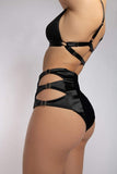 Creatures of XIX Shorts Aphrodite High Waist Bottoms - Black