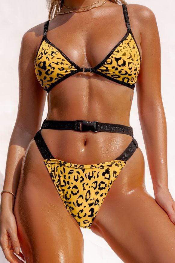 Creatures of XIX Shorts Buckle Up Bottoms Yellow
