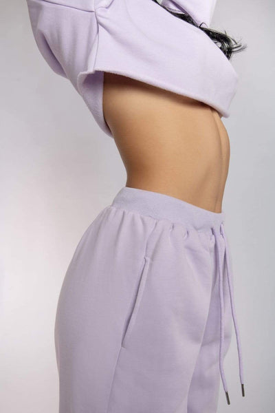Oversized Jogger Bottoms - Lilac