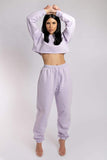 Oversized Jogger Bottoms - Lilac