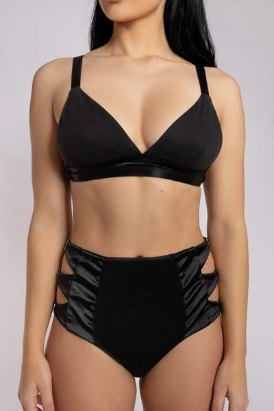 Creatures of XIX Tops Aphrodite Triangle Bra - Black