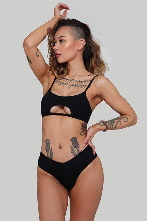 Creatures of XIX Tops Hills Reree Top Ribbed Black