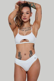 Creatures of XIX Tops Hills Reree Top Ribbed White