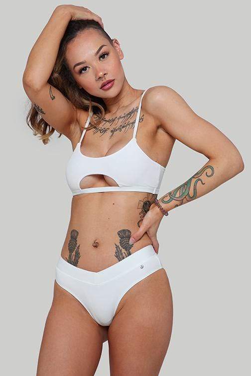 Creatures of XIX Tops Hills Reree Top Ribbed White