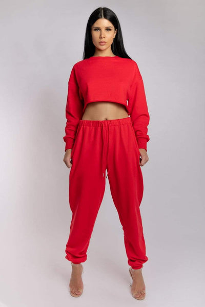 Oversized Cropped Jumper - Jalapeño