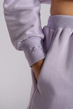 Oversized Cropped Jumper - Lilac