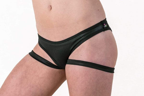 Grata Designs Accessories Slink Garter- Pearlescent Black (Garter Only)