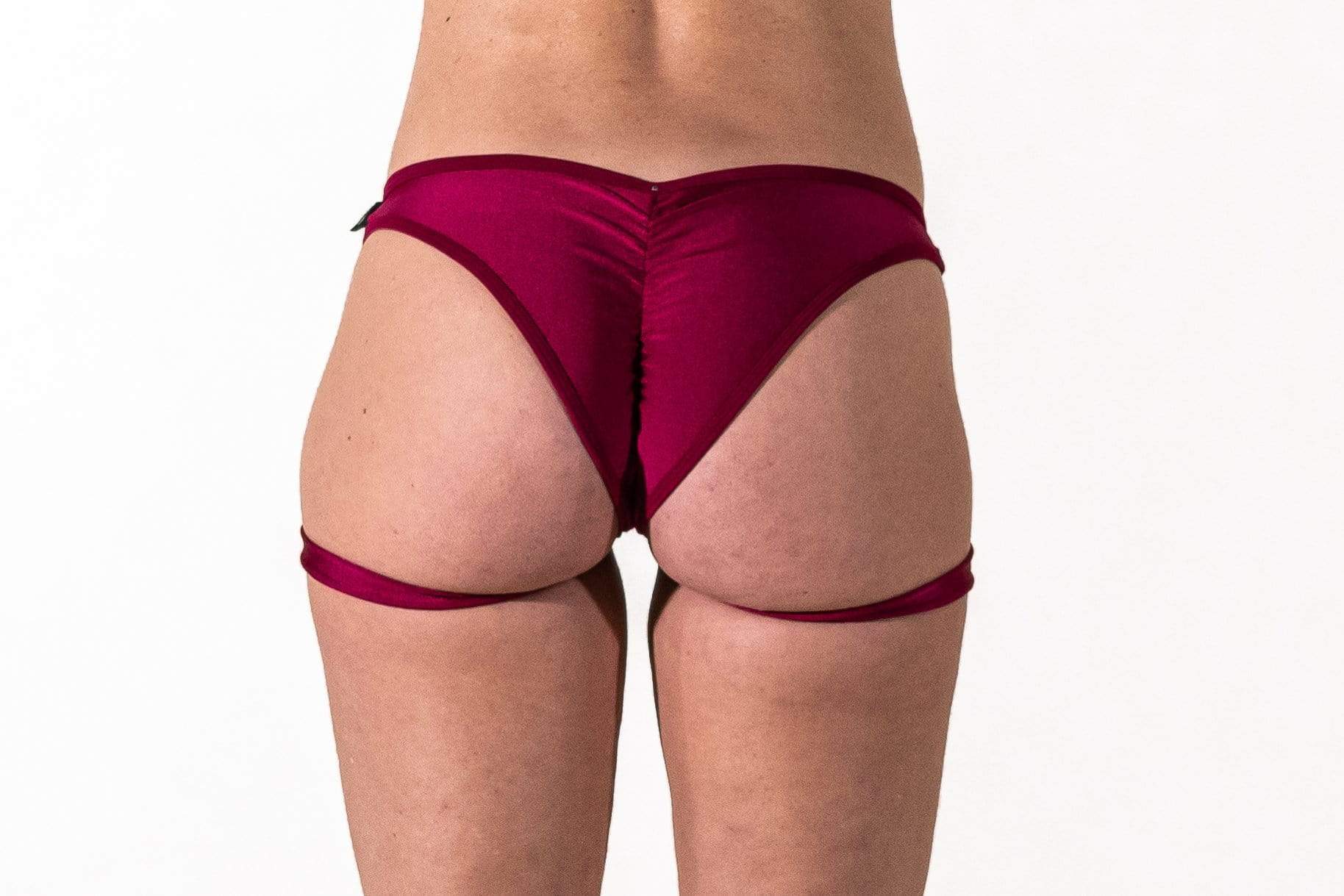 Grata Designs Accessories Slink Garter- Pearlescent Red Wine (Garter Only)