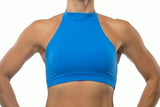 Grata Designs Tops Halter Top- Blue