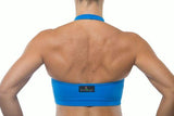 Grata Designs Tops Halter Top- Blue