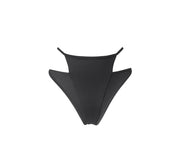 Hamade Activewear Bottoms Black Layered Bikini Bottom