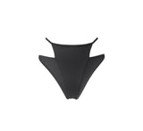 Hamade Activewear Bottoms Black Layered Bikini Bottom