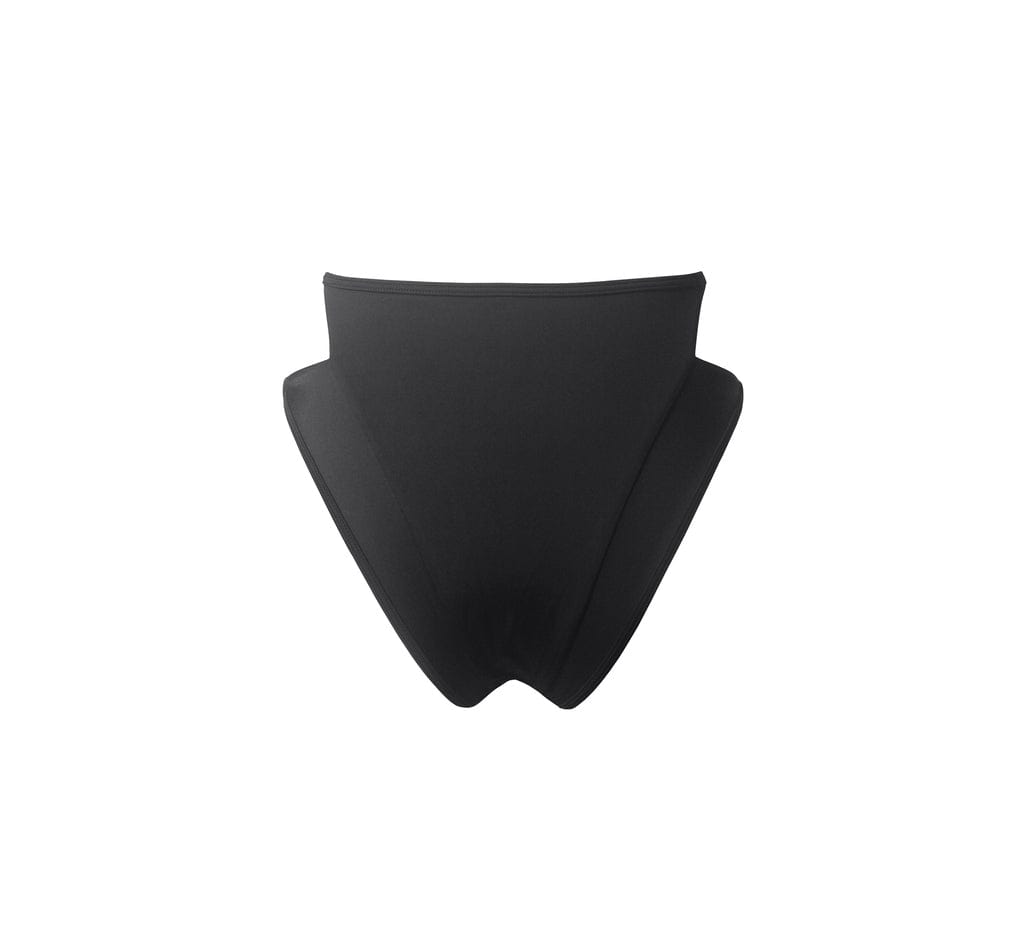 Hamade Activewear Bottoms Black Layered Bikini Bottom