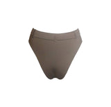 Hamade Activewear Shorts Coconut Husk Brown Metallic Buckle Bottom