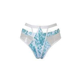 Hamade Activewear Shorts Snake Print Strappy High Waisted Bottom