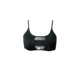 Black Scoop Neck Top - Hamade Activewear - PoleActive