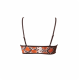 Hamade Activewear Tops Snake Print Scoop Neck Top