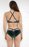Luna Pole Wear Bottoms Sienna Low Waist Shorts Velvet Green