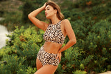 High Waist Basic Shorts Leopard - Luna Pole Wear - PoleActive