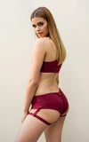 Alexi Top - Wine - Luna Pole Wear - PoleActive