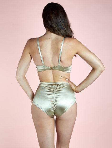 Luna Pole Wear Tops Maya Top Gold