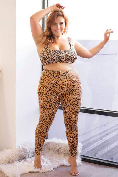 Ava Brown Leopard Top Recycled
