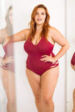 Lunalae Bodysuits Yonce Bodysuit Burgundy