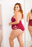 Lunalae Bodysuits Yonce Bodysuit Burgundy
