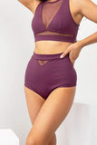 Lunalae Bottoms Addison Mesh Bottoms Recycled- Mulberry