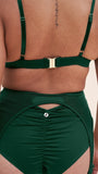 Lunalae Bottoms Cora High Waist Bottom Recycled- Green