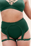 Lunalae Bottoms Cora High Waist Bottom Recycled- Green