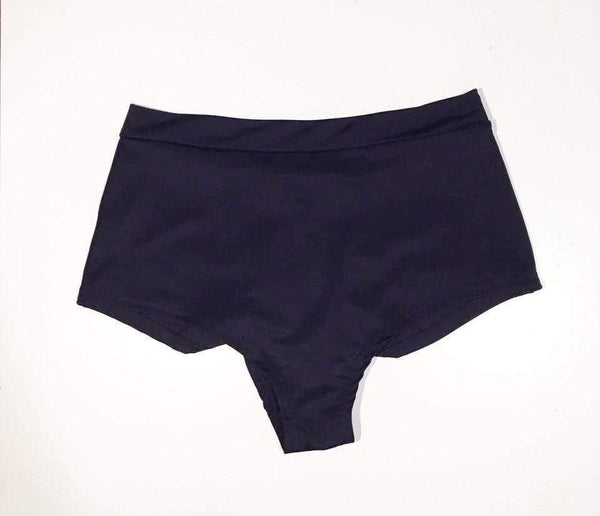 High Waist Basic Shorts - Black – PoleActive