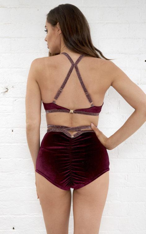 Lunalae Shorts Sienna High Waist Shorts Magenta