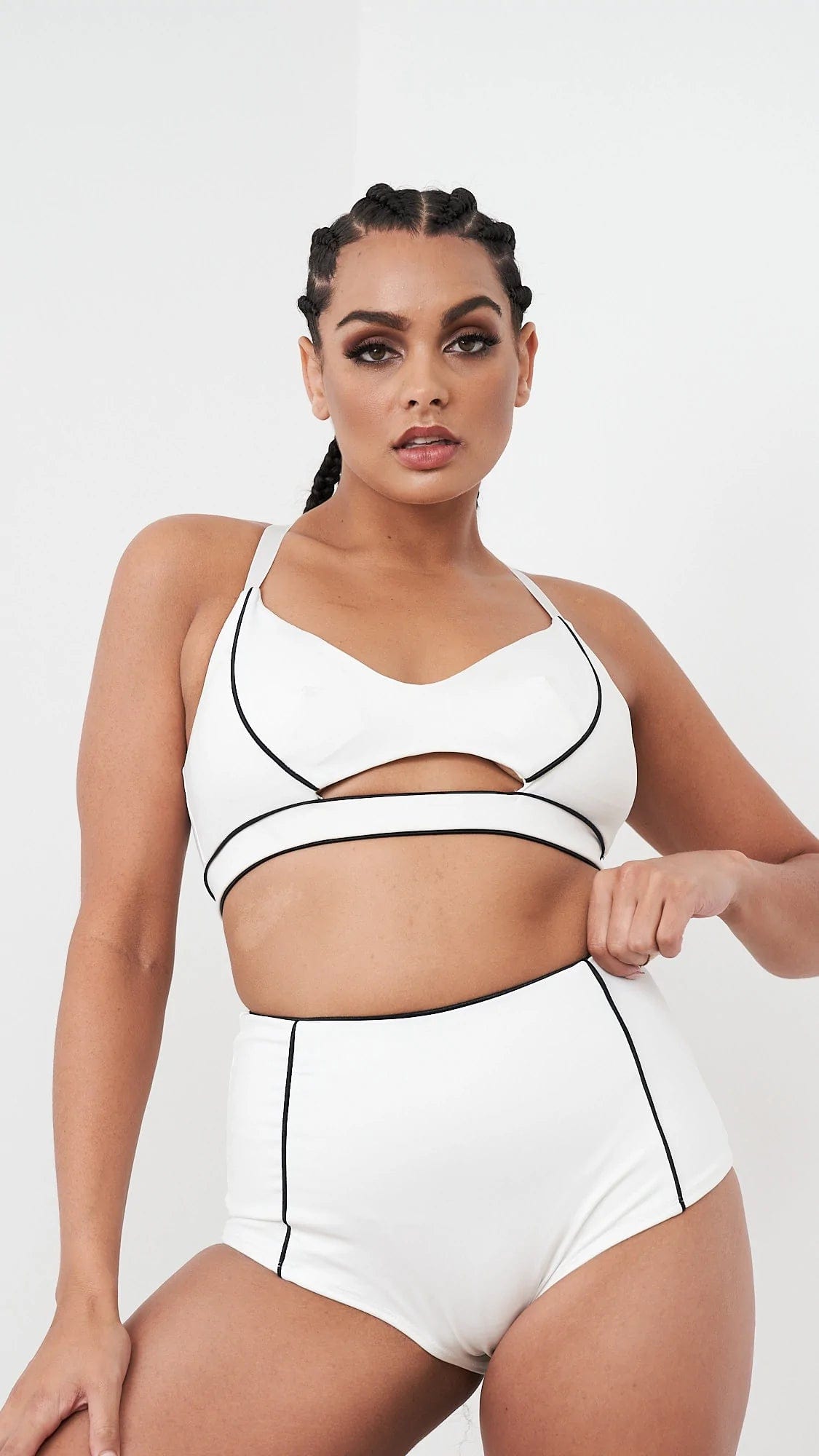 Lunalae Tops Missy Top Recycled- White