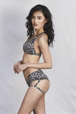 Lunalae Tops Zeta Grey Leopard Top