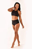 Embossed Sports Bra Black - XS ONLY
