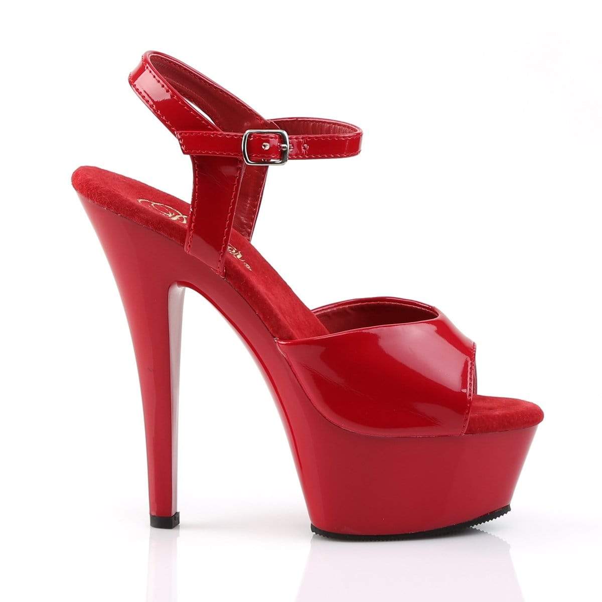 6" Heel, 1 3/4" PF 6" - 6 1/2" Heel Red Pat/Red KISS209/R/M