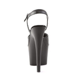 7" Heel, 2 3/4" PF 7" - 7 1/2" Heel Blk Faux Leather/Blk Matte ADO709/BPU/M