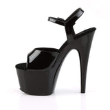 7" Heel, 2 3/4" PF 7" - 7 1/2" Heel Blk Pat/Blk ADO709/B/M