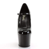 7" Heel, 2 3/4" PF 7" - 7 1/2" Heel Blk Pat/Blk ADO787/B/M