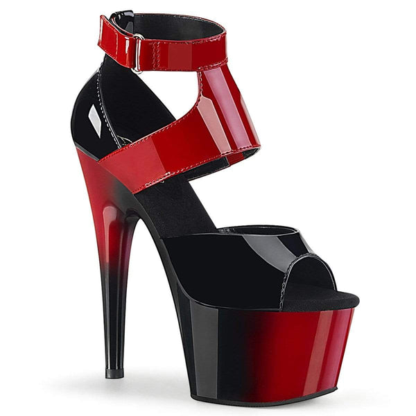 7" Heel, 2 3/4" PF 7" - 7 1/2" Heel Blk-Red Pat/Red-Blk ADO700-16/B-R/R-B