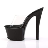 7" Heel, 2 3/4" PF 7" - 7 1/2" Heel Clr/Blk SKY301/C/B