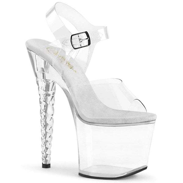 Pleaser Shoes 7" Heel, 3 1/4" PF 7" - 7 1/2" Heel Clr/Clr UNI708/C/M