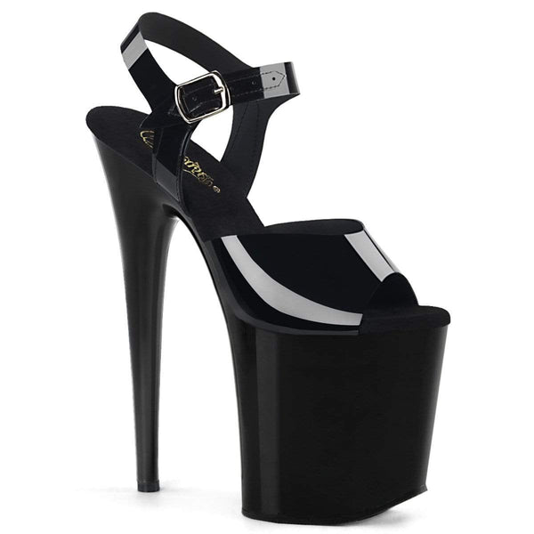 8" Heel, 4" PF 8" Heel Blk (Jelly-Like) TPU/Blk FLAM808N/BTPU/M