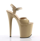 8" Heel, 4" PF 8" Heel Cream Pat/Cream FLAM809/CR/M